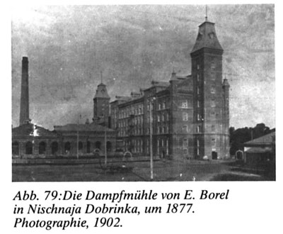 Photograph from "Wolgadeutsche Architektur" by Dr. Sergei Terjochin, great-grandson of German Russian settler Andreas Stoll, a steam-mill owner Engels (Pokrovsk), 1897.