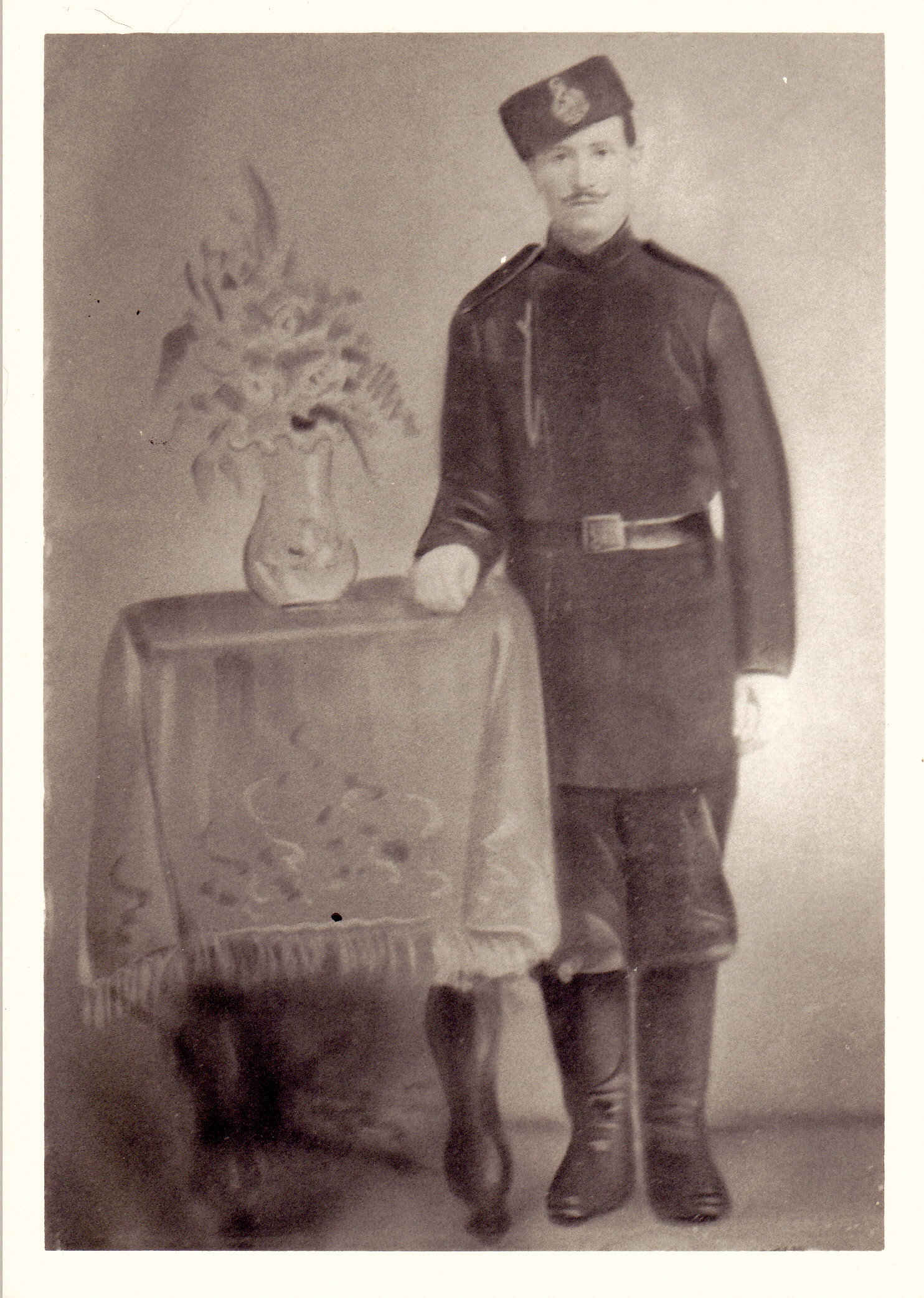 Photograph of Georg Dahmer in military uniform. Georg was born in Beideck. Photograph courtesy of Michelle Reynolds.