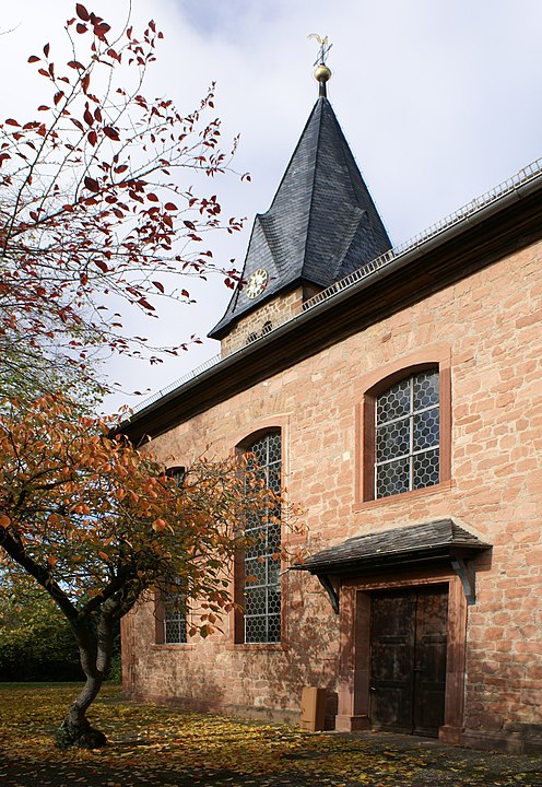 Protestant Laurentius-church in Niedermittlau