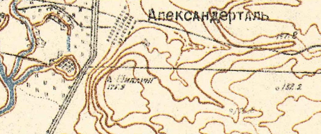 Map showing Alexandertal (1935).