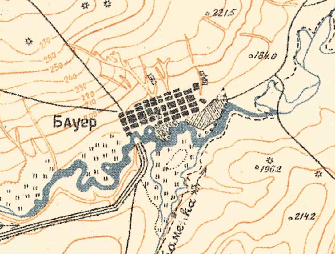 Map showing Bauer (1935).