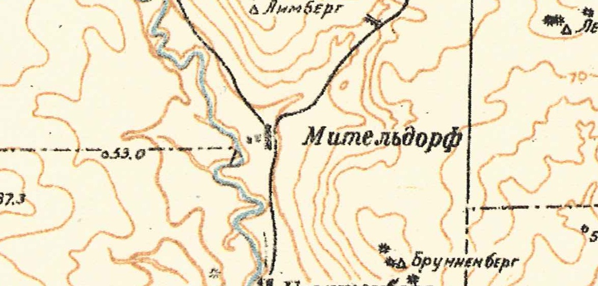 Map showing Mitteldorf(1935).