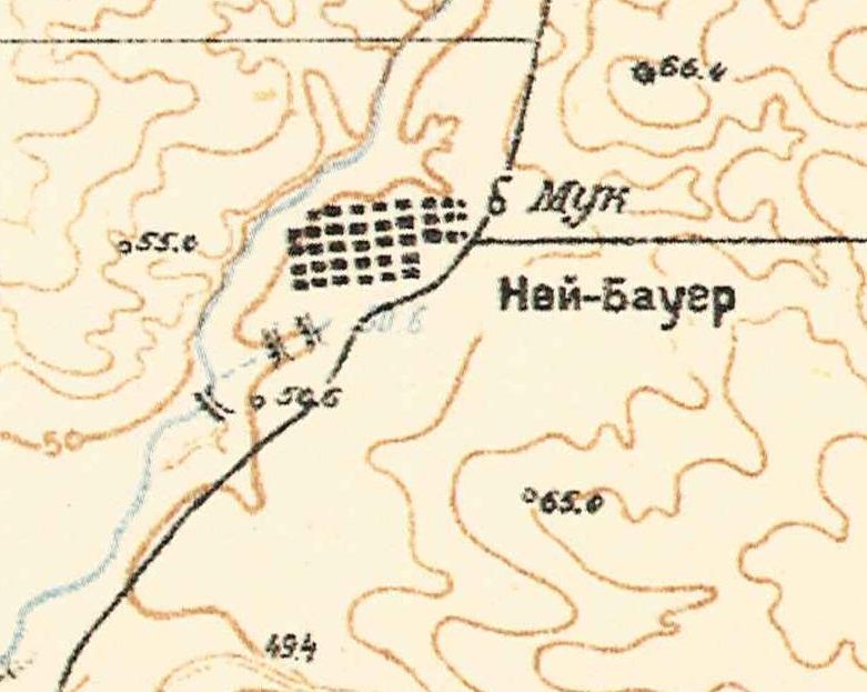 Map showing Neu-Bauer (1935).