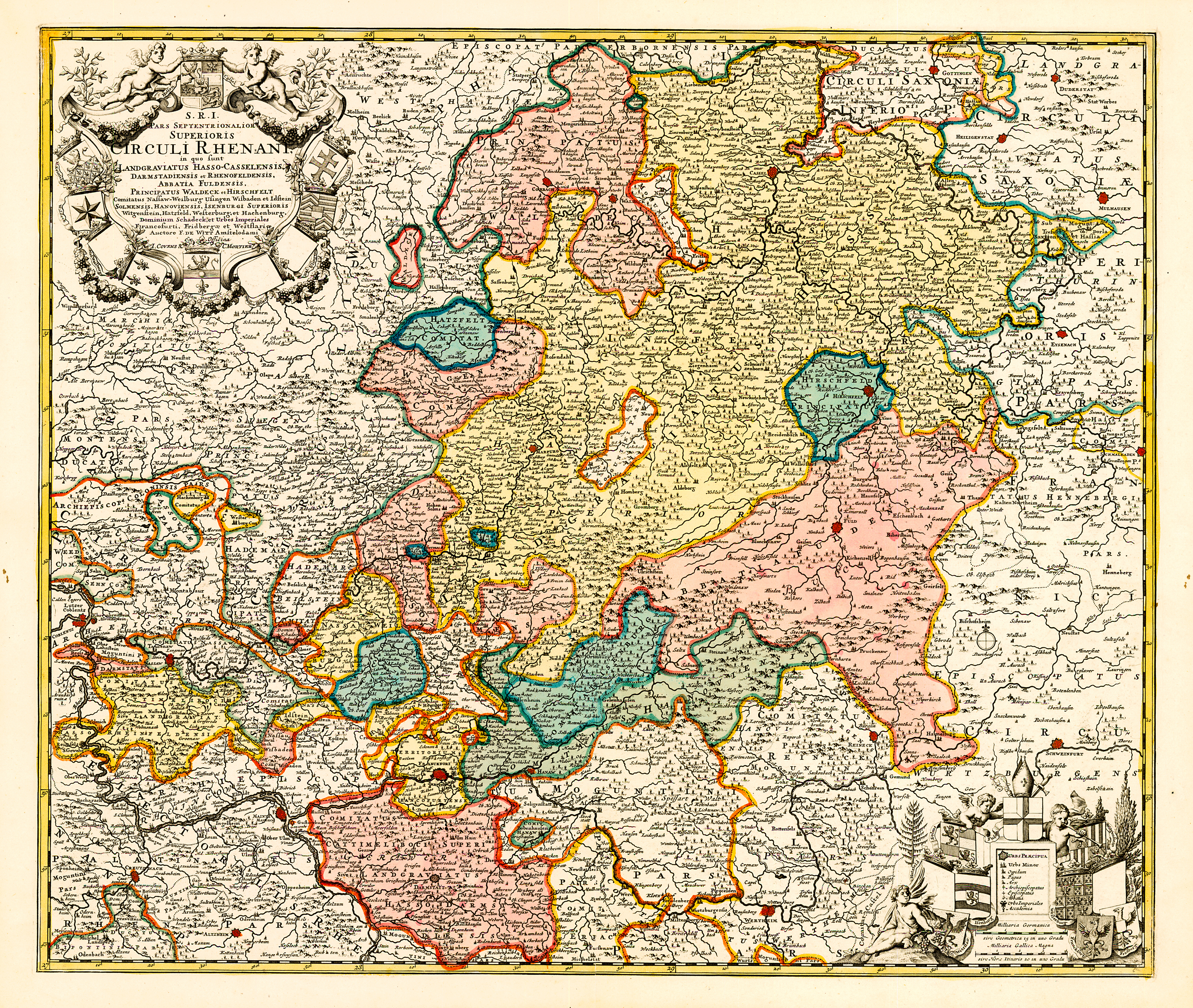 Map of the central German states in the 1760s. Source: Steve Schreiber.
