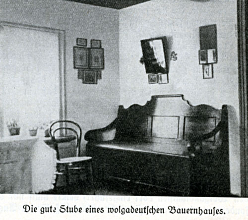 The "good room" of a Volga German farmhouse