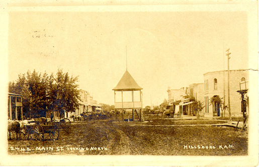 Hillsboro, Kansas (1908). Source: Wichita State Univ. Archives.