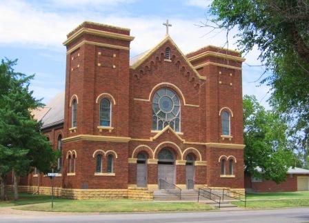 St. Mary's Catholic Church McCracken, Kansas. Source: Rush County Historical Society.