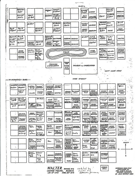 Map of Walter ca. 1912 (updated). Source: Kathrin Mayer.