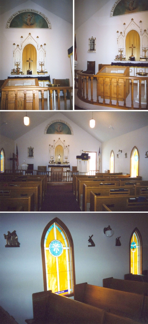 Items from  St. Paul's Lutheran Church now in the AHSGR All-Faiths Chapel. Source: AHSGR.