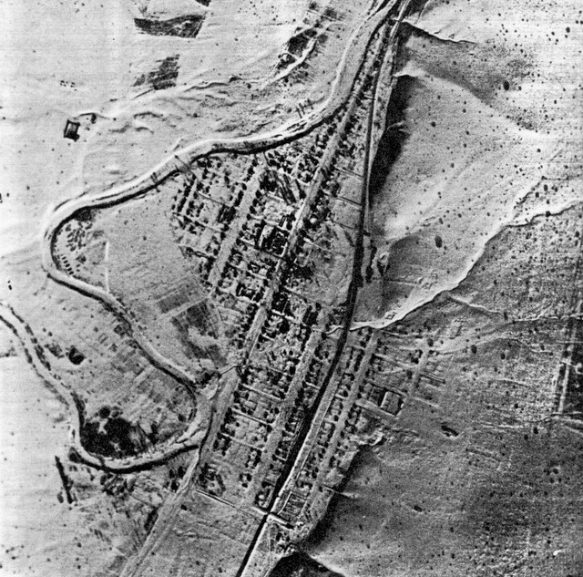 Aerial photo of Rosenberg taken by the German Luftwaffe (1940s). Source: Vladimir Kakorin.