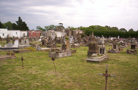 Partial view of the cemetery in Hinojo (2007). Photograph courtesy of Gerardo Waimann. 