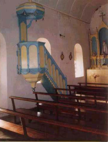 Pulpit in the Nievas Catholic church.Source: Pedro Stancanelli.