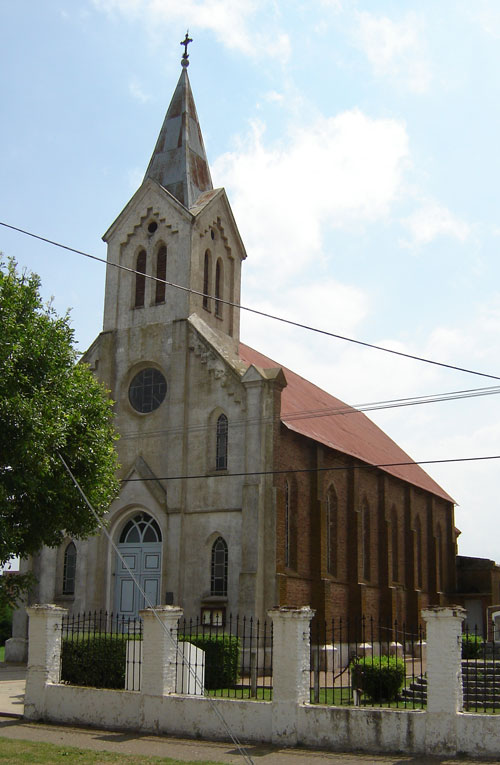 Catholic church in Santa Trinidad - built in 1917 .  Source: Gerardo Waimann (2008). 