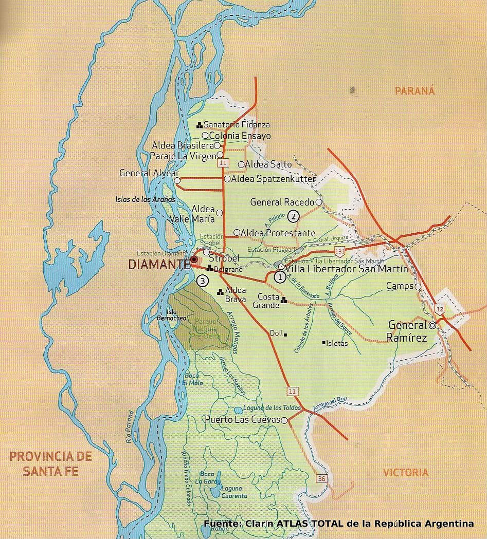 Volga German Colonies in Entre Rios. Source: Aldea Protestante Blog.