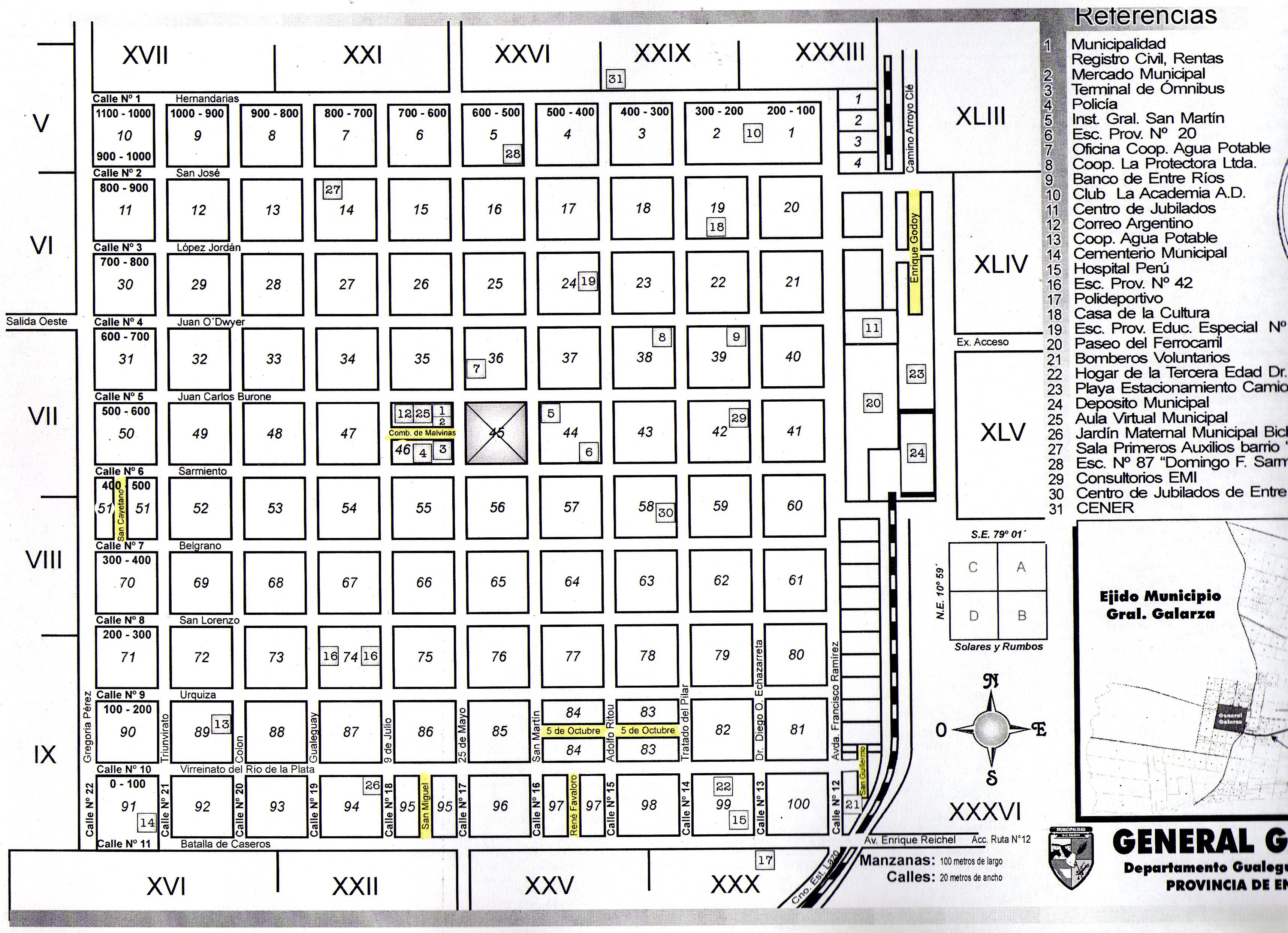 Map of General Galarza Source: www.gral-galarza.com.ar