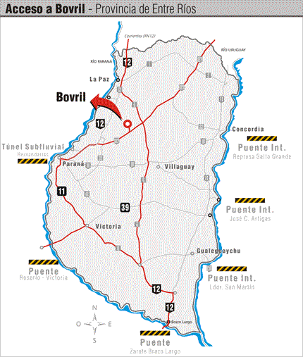 Map of Bovril.