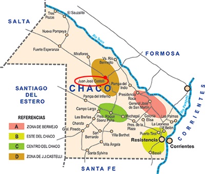 Map of Chaco