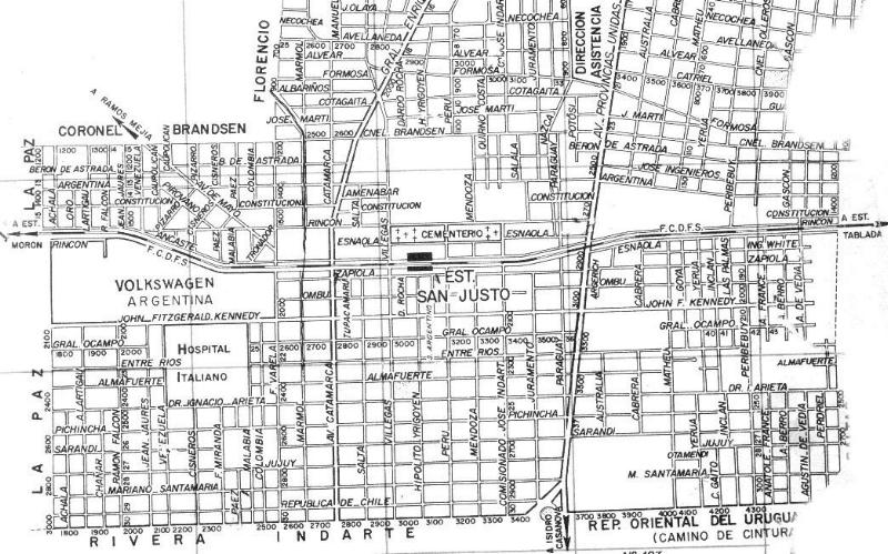 Map of San Justo Source: Matanza.