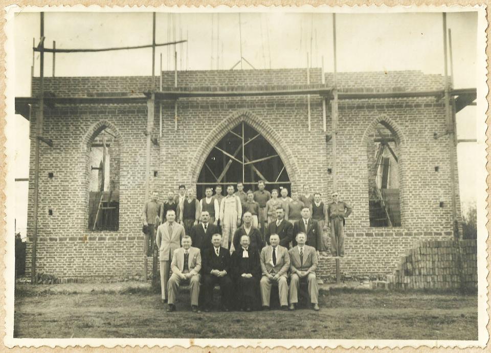 Congregación Evangélica Alemana. Construction of the new church. Source: German Herbel.