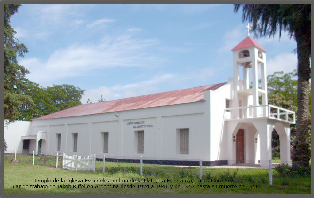 Lutheran Church in Lucas González. Source: Jakob Riffel Blogspot