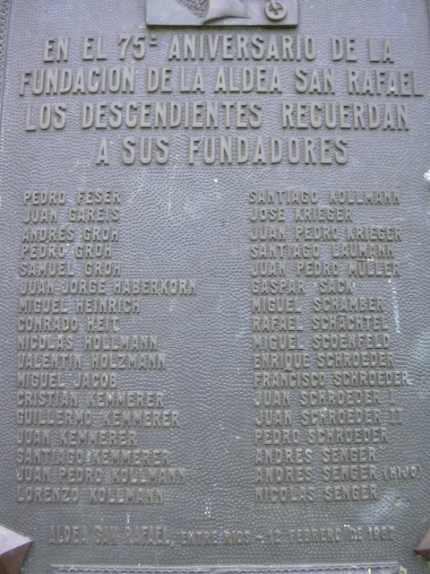 Founders of San Rafael. Source: Oscar Herrlein.