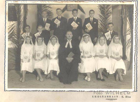 Confirmation (unknown year) with Pastor Elsasser Source: Viviana Heidel