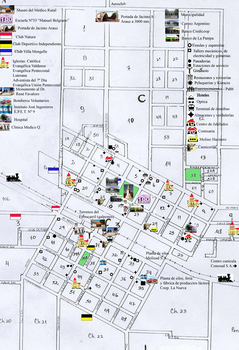 Map of Jacinto Aráuz Source: Centenario Escuela No. 33