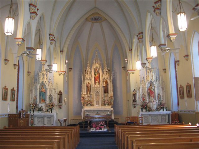 Interior of St. Catherine's Catholic Church Catharine, Kansas Source: Kevin Rupp