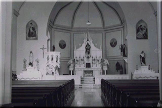 Sacred Heart Catholic Church Interior Emmeram, Kansas Source: Windholz.us