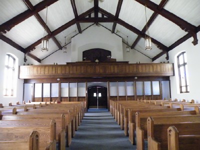 Trinity Lutheran Balcony Great Bend, Kansas Photo courtesy of Pat Maas.