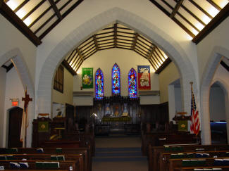 Interior of Our Savior Lutheran Church Port Huron, Michigan