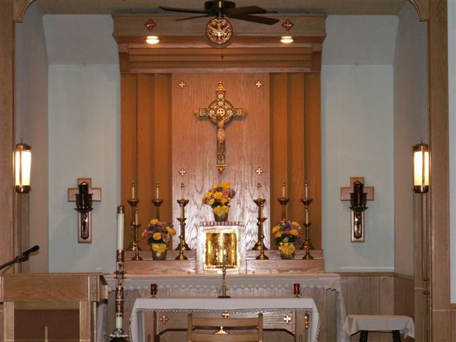 Interior of St. Boniface Catholic Church Vincent, Kansas Source: Kevin Rupp.