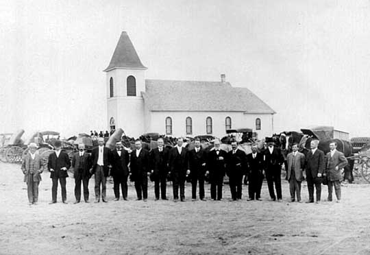 Emaus Congregational Church South of Odessa, Washington Photo is of a conference of Congregational Pastors serving in the Pacific Northwest. Photo courtesy of Marie Trupp Krieger.