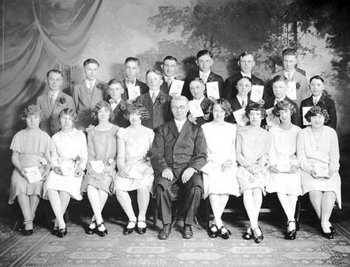 German Brethren Church 1928 Confirmation Class