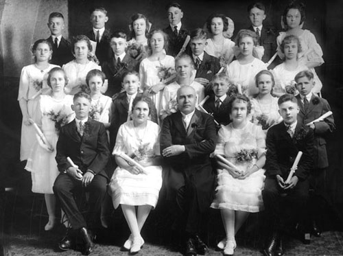 Zion Congregational Church Confirmation 1922 Source: Marcia Lincoln Staunton