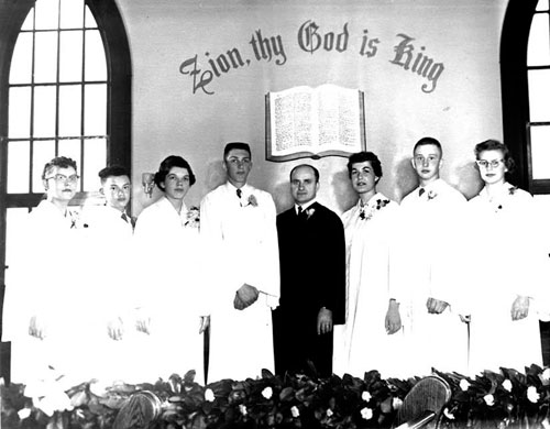 Zion Congregational Church Confirmation 1957 Source: Marcia Lincoln Staunton