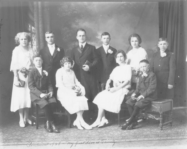 Trinity Lutheran Church Confirmation Class (1923) Sheboygan, Wisconsin Source: Brian Heinlein