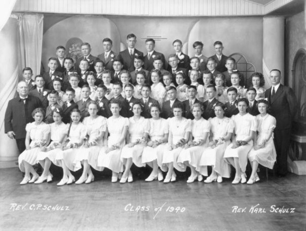 Trinity Lutheran Church Confirmation Class (1940) Sheboygan, Wisconsin Source: Brian Heinlein