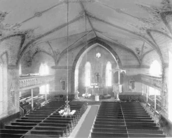 Trinity Lutheran Church Interior (ca. 1891) Sheboygan, Wisconsin Source: Brian Heinlein