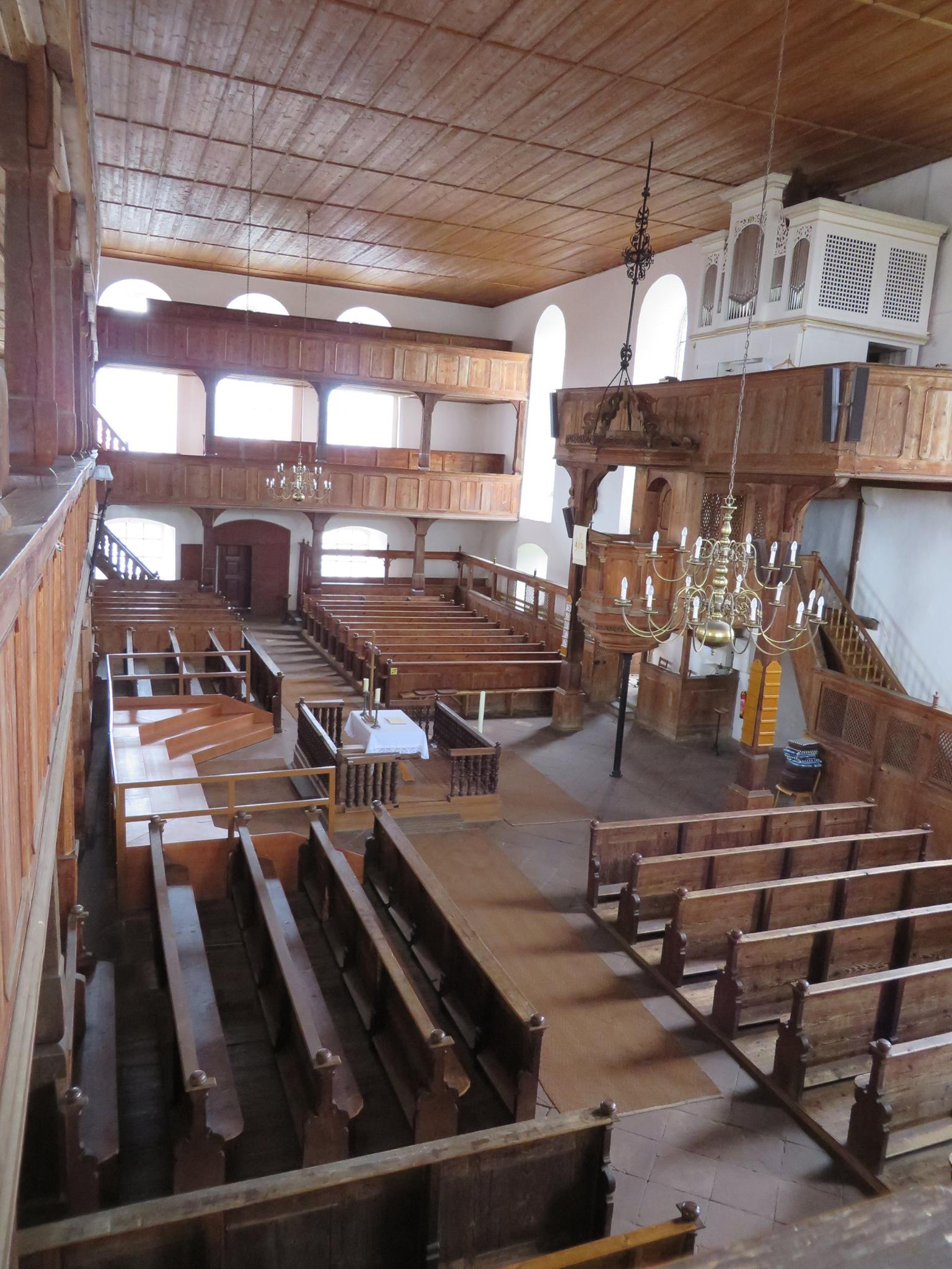 Interior of the church in Unterreichenbach. Courtesy of Maggie Hein.
