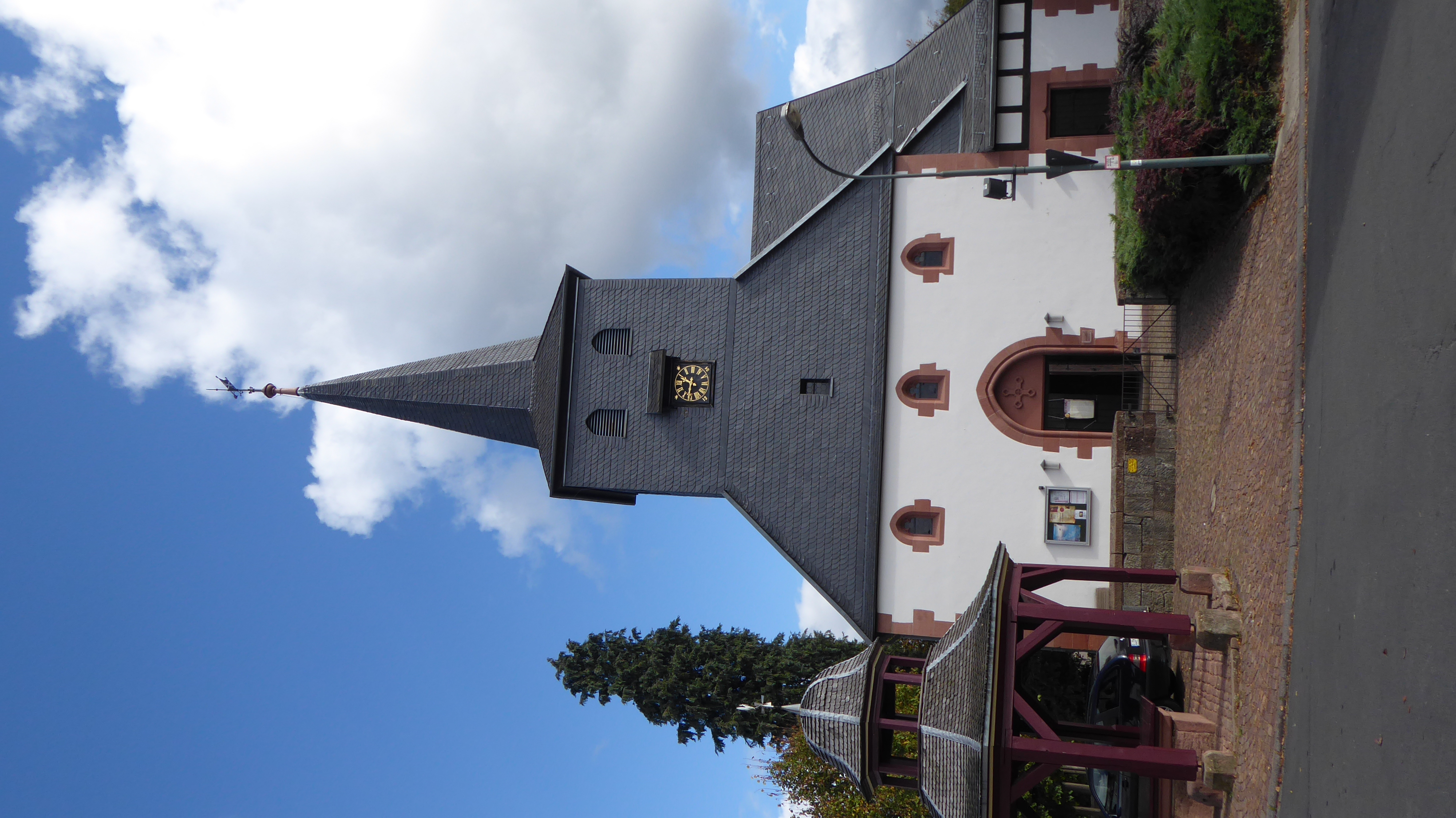 Exterior of the Christi Himmelfahrt Kirche in Altengronau. Courtesy of Roger Burbank.