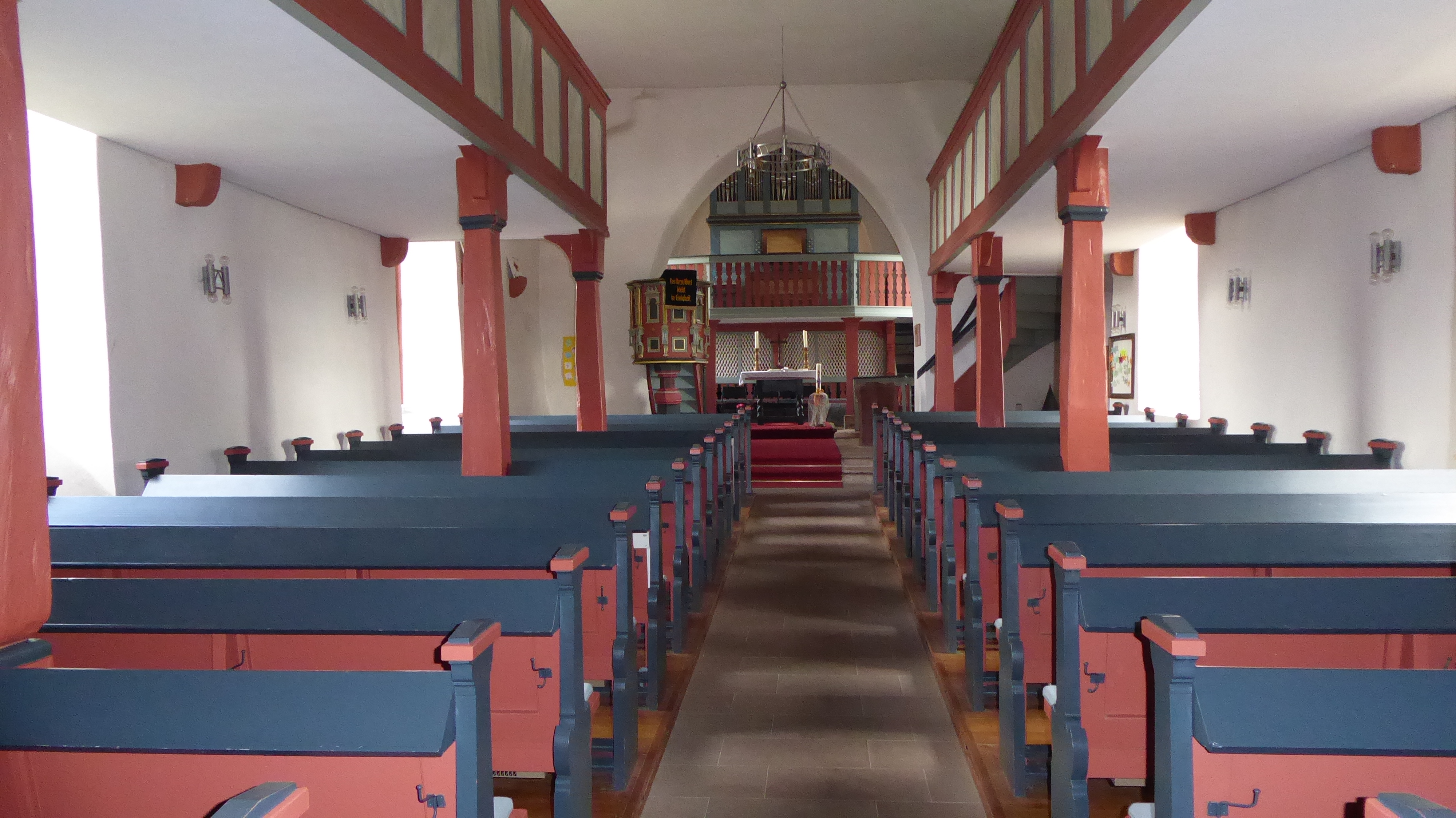 Interior of Kirchbracht Church 2016. Courtesy of Roger Burbank.