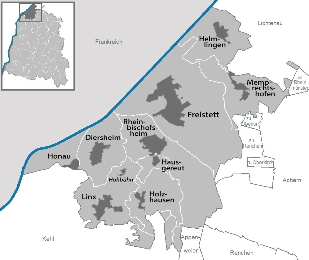 Map of Rheinau