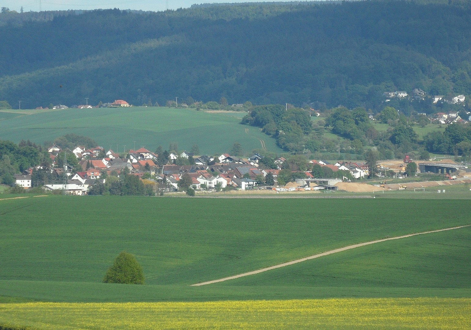 view of Büches from the Glauberg