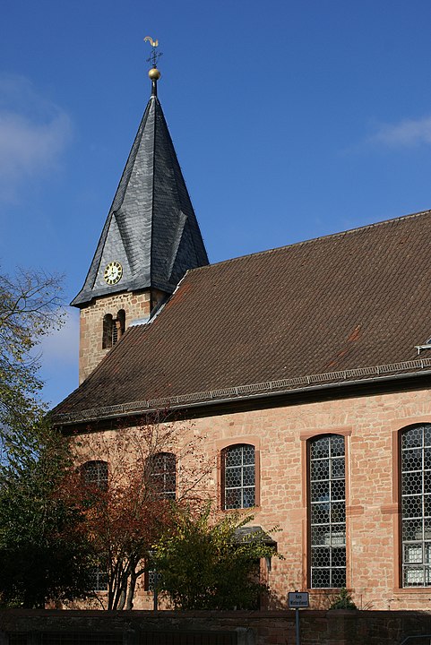 Protestant Laurentius-church in Niedermittlau