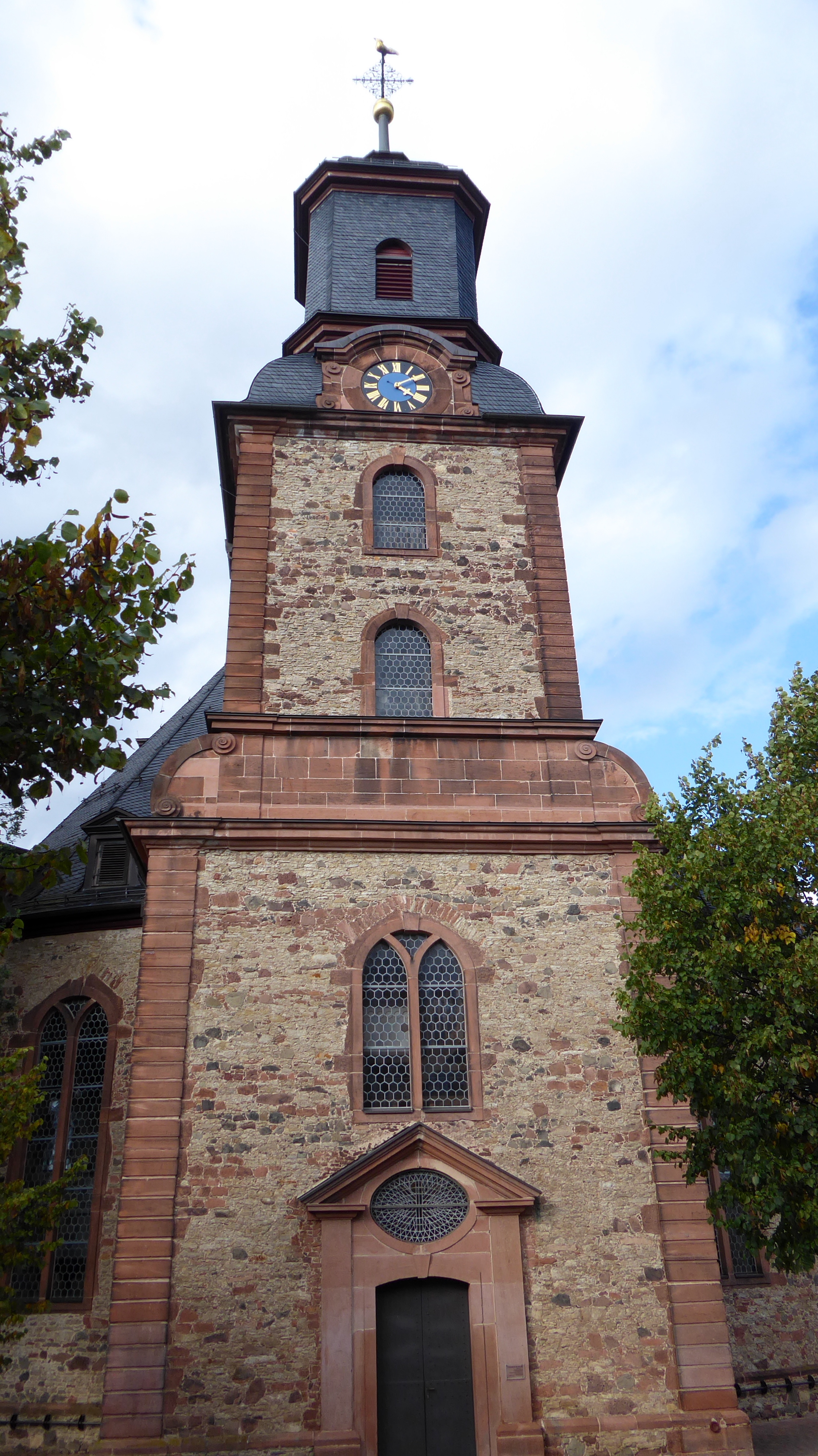 Entry to the Langenselbold Church, Courtesy of Roger Burbank.