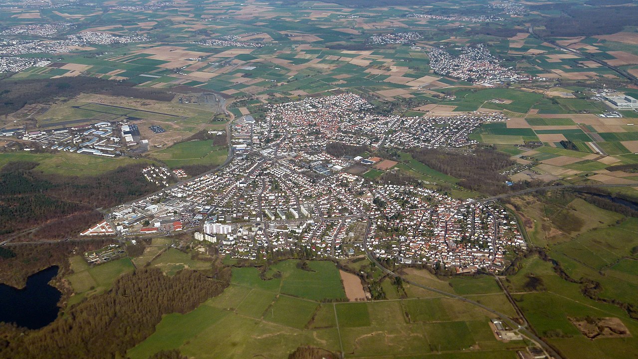 aerial view of Langendiebach 