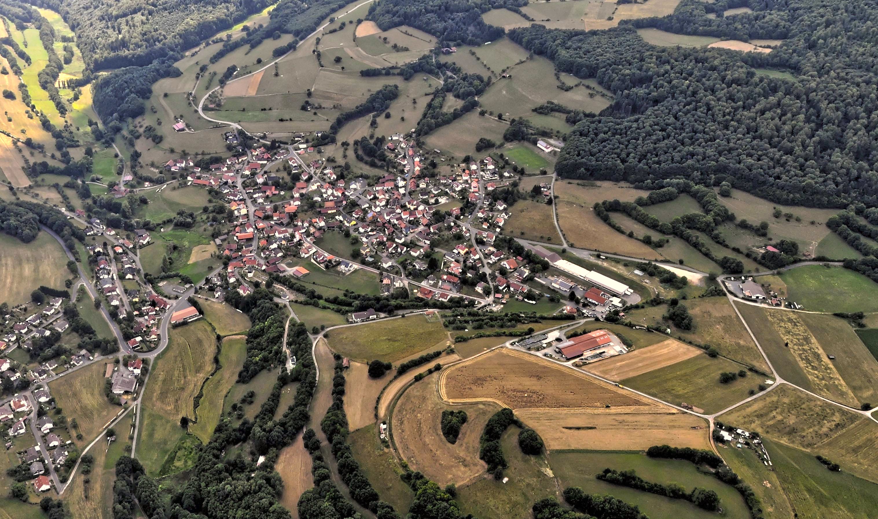 Aerial view of Züntersbach in 2015. Source: Wikipedia.