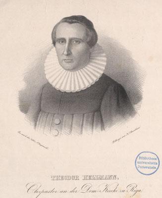 Pastor Theodor Hellmann.  Source: Tartu University Library.