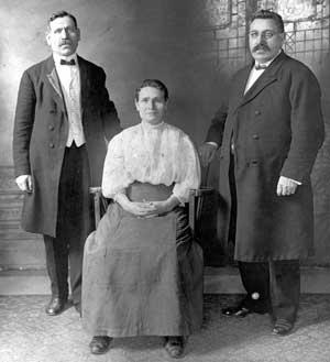 Siblings: Rev. Elias Hergert,  Anna Margaretha (Hergert) Nagel,  and Rev. Jacob E. Hergert.  Source: Herbert L. Hergert.